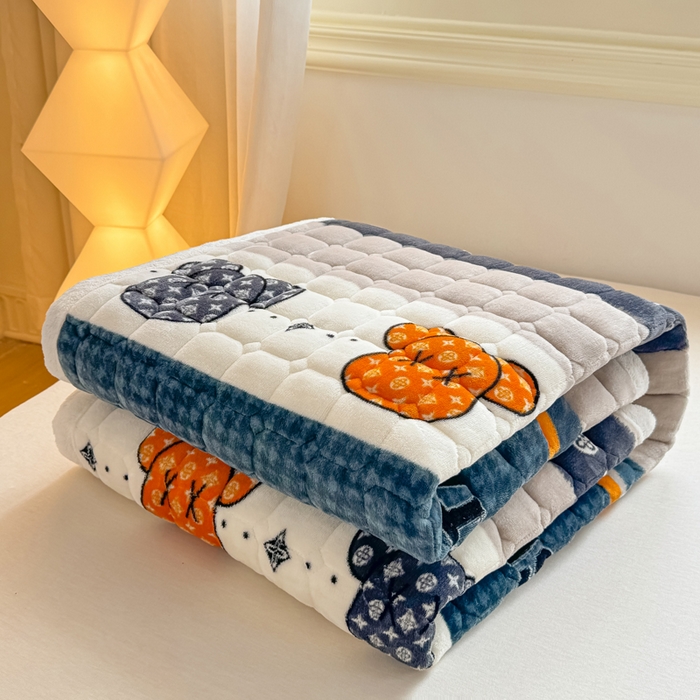 91家纺网 家纺一手货源 找家纺 优品惠 2025新款冬季牛奶绒床垫床褥垫子床护垫加绒床盖学生宿舍上下铺 都市潮熊