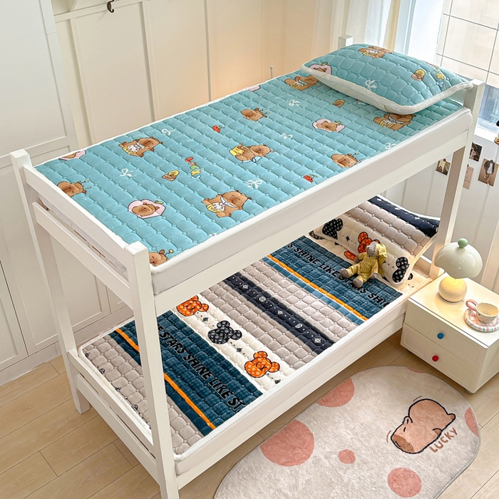 91家纺网 家纺一手货源 找家纺 优品惠 2025新款冬季牛奶绒床垫床褥垫子床护垫加绒床盖学生宿舍上下铺 都市潮熊