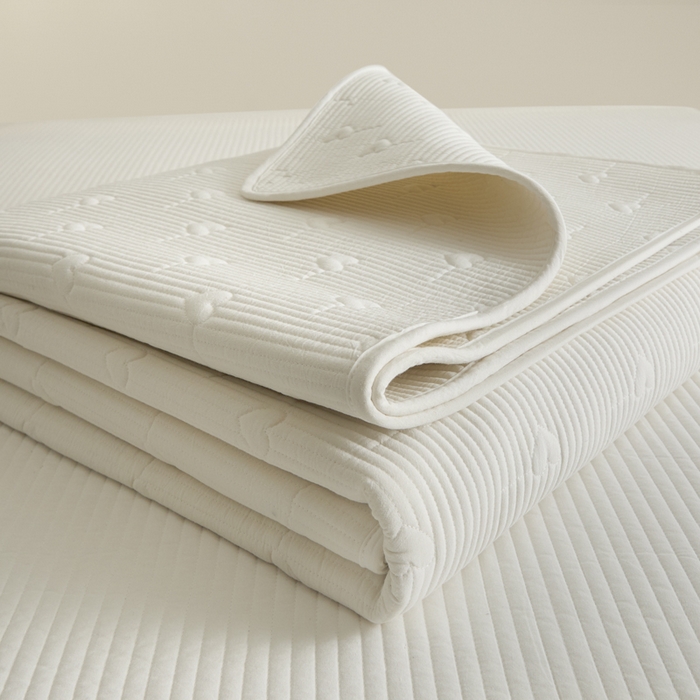 91家纺网 家纺一手货源 找家纺 （总）芬晴家纺 2025新款A类全棉水洗棉床盖-心欢系列-遇见系列