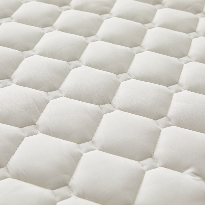 91家纺网 家纺一手货源 找家纺 卓越家纺 2025新款A类全棉夹棉床护垫 奶白