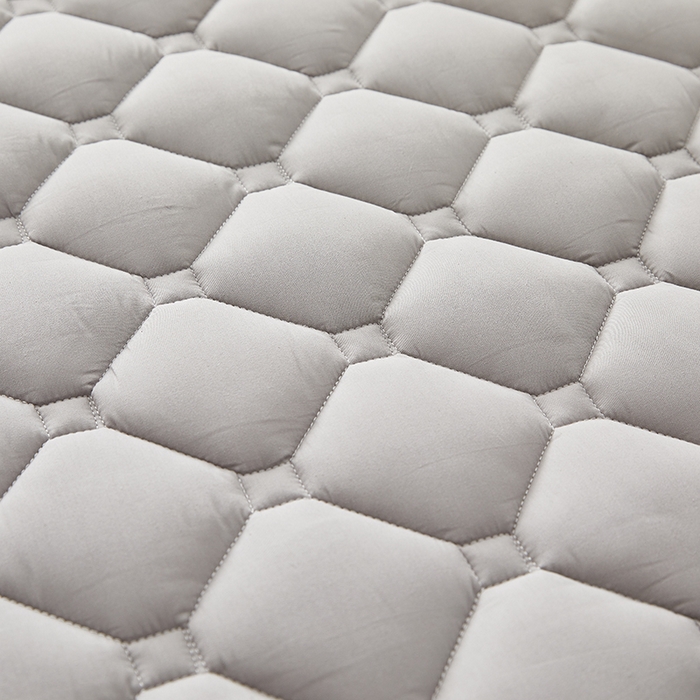 91家纺网 家纺一手货源 找家纺 卓越家纺 2025新款A类全棉夹棉床护垫 浅灰