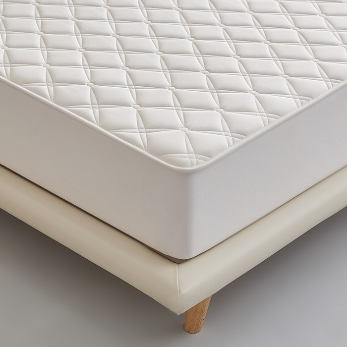 91家纺网 家纺一手货源 找家纺 卓越家纺 2025新款全棉轻奢款床笠 全棉轻奢奶白