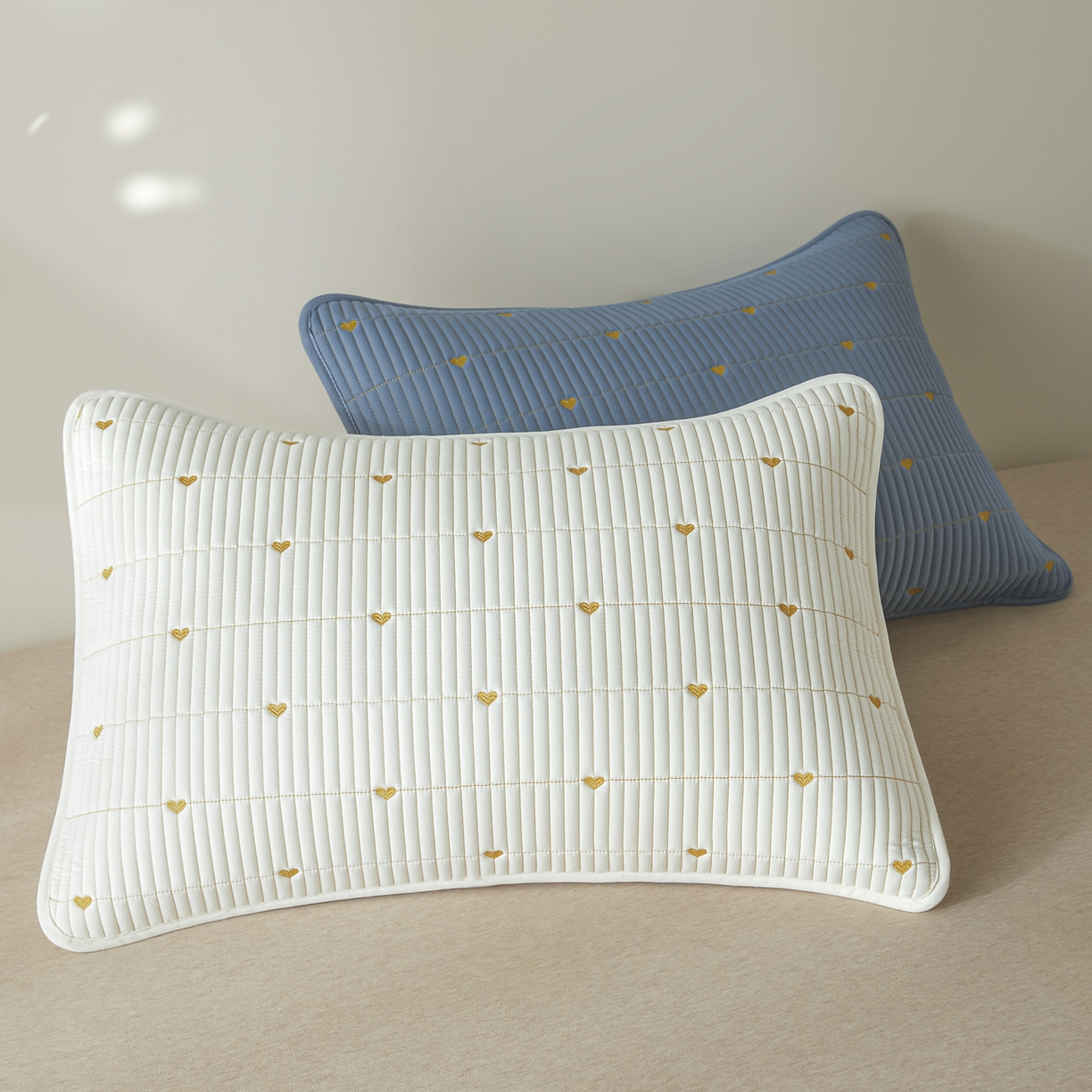 91家纺网 家纺一手货源 找家纺 （总）芬晴家纺 2025新款防水枕套-繁星-爱心-简爱-空间