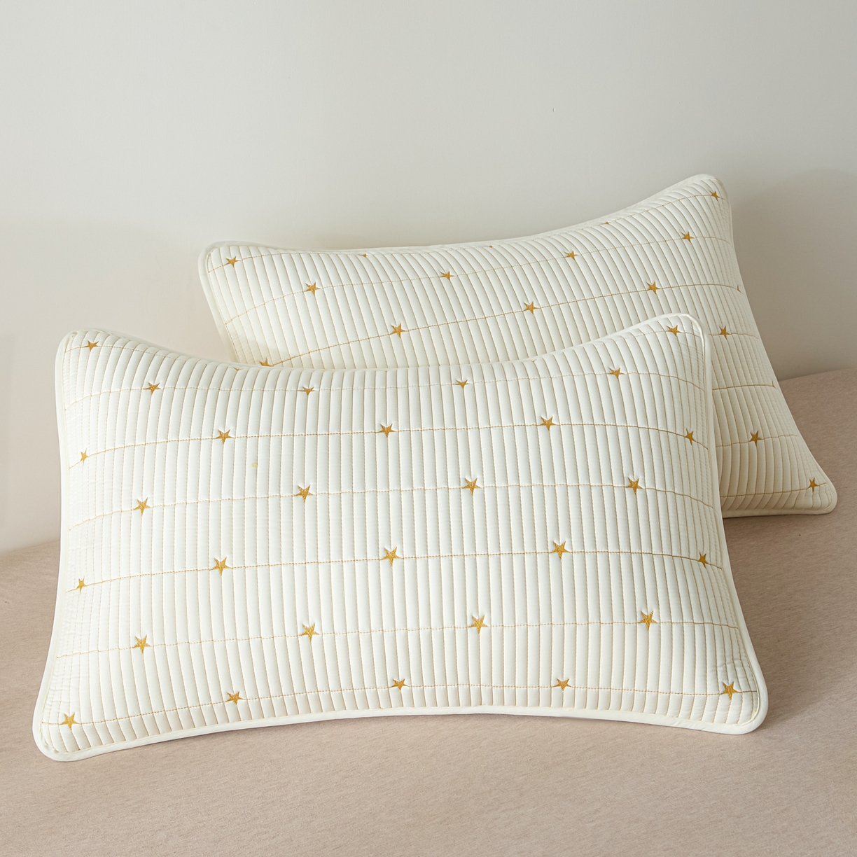 91家纺网 家纺一手货源 找家纺 （总）芬晴家纺 2025新款防水枕套-繁星-爱心-简爱-空间