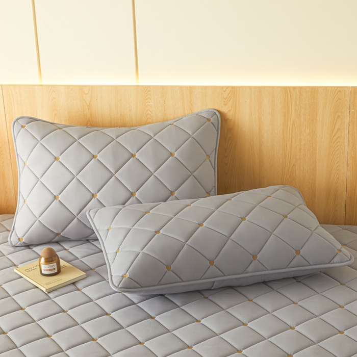 91家纺网 家纺一手货源 找家纺 芬晴家纺 2025新款防水枕套-繁星-爱心-简爱-空间 简爱-星灰