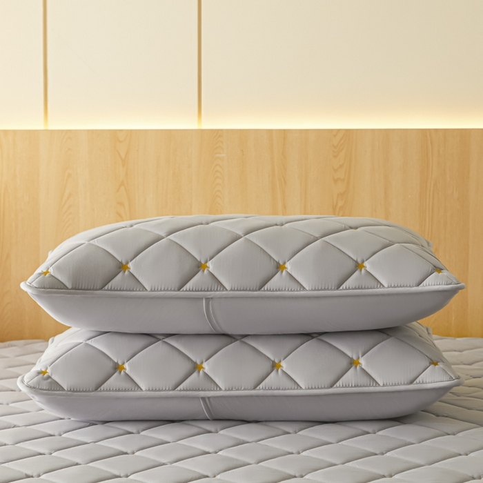 91家纺网 家纺一手货源 找家纺 芬晴家纺 2025新款防水枕套-繁星-爱心-简爱-空间 空间-星灰