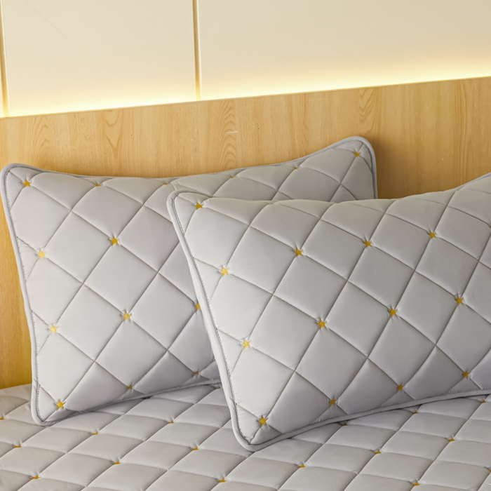 91家纺网 家纺一手货源 找家纺 芬晴家纺 2025新款防水枕套-繁星-爱心-简爱-空间 空间-星灰