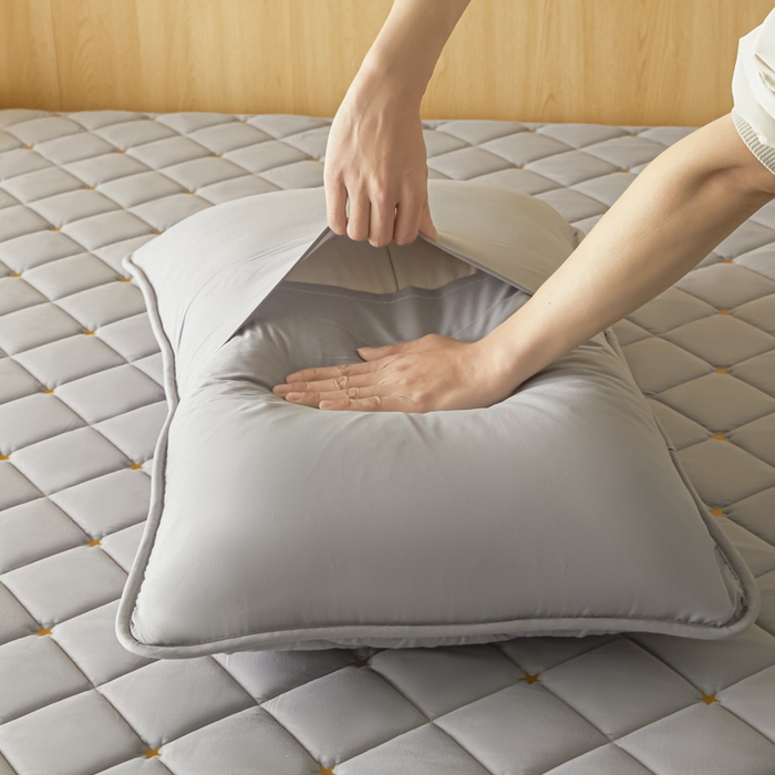 91家纺网 家纺一手货源 找家纺 芬晴家纺 2025新款防水枕套-繁星-爱心-简爱-空间 空间-星灰