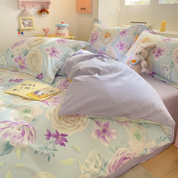 91家纺网 家纺一手货源 找家纺 （总）帛美家纺 2026新款13370纯棉100%全棉印花四件套