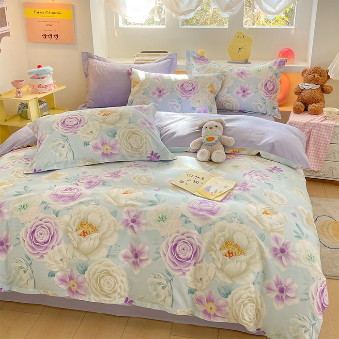 91家纺网 家纺一手货源 找家纺 （总）帛美家纺 2026新款13370纯棉100%全棉印花四件套