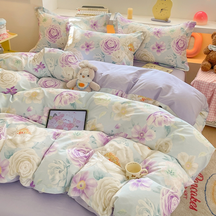 91家纺网 家纺一手货源 找家纺 （总）帛美家纺 2026新款13370纯棉100%全棉印花四件套