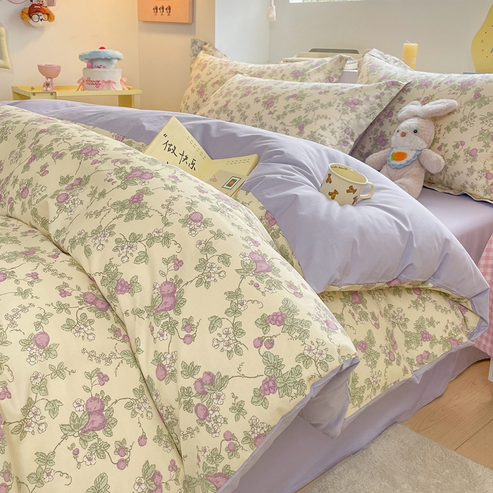 91家纺网 家纺一手货源 找家纺 （总）帛美家纺 2026新款13370纯棉100%全棉印花四件套