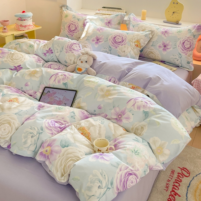 91家纺网 家纺一手货源 找家纺 （总）帛美家纺 2026新款13370纯棉100%全棉印花四件套