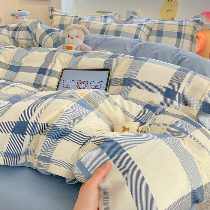 91家纺网 家纺一手货源 找家纺 帛美家纺 2025新款纯棉全棉印花四件套 香格里拉