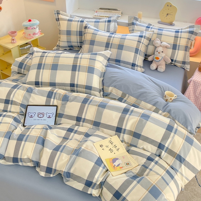 91家纺网 家纺一手货源 找家纺 帛美家纺 2025新款纯棉全棉印花四件套 香格里拉