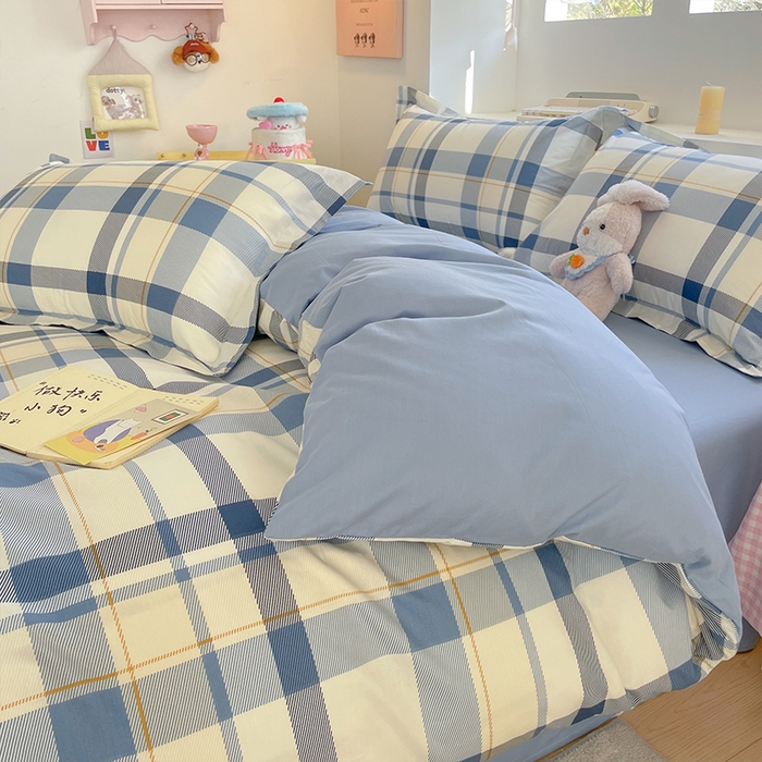 91家纺网 家纺一手货源 找家纺 帛美家纺 2025新款纯棉全棉印花四件套 香格里拉