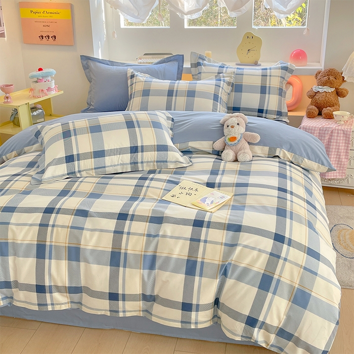 91家纺网 家纺一手货源 找家纺 帛美家纺 2025新款纯棉全棉印花四件套 香格里拉