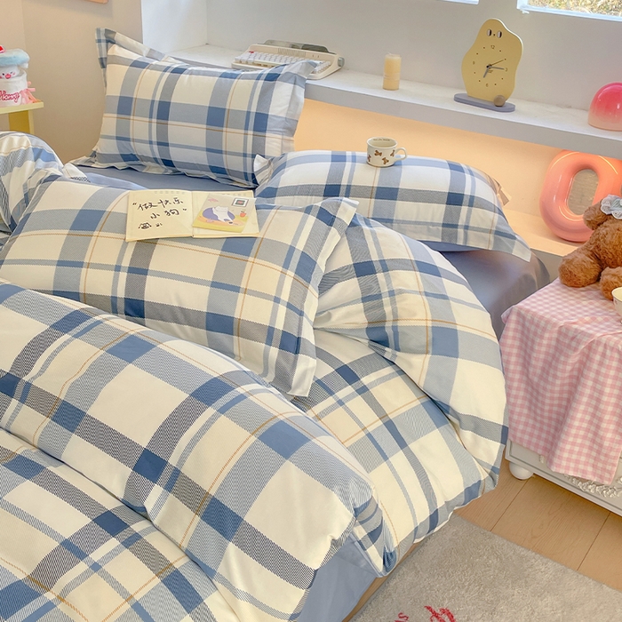 91家纺网 家纺一手货源 找家纺 帛美家纺 2025新款纯棉全棉印花四件套 香格里拉