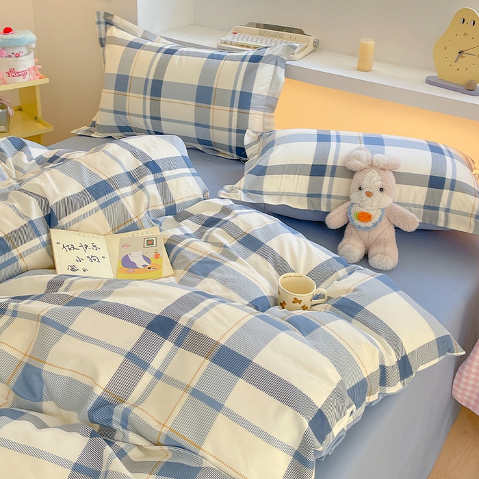 91家纺网 家纺一手货源 找家纺 帛美家纺 2025新款纯棉全棉印花四件套 香格里拉