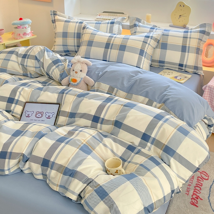 91家纺网 家纺一手货源 找家纺 帛美家纺 2025新款纯棉全棉印花四件套 香格里拉