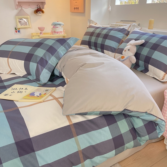 91家纺网 家纺一手货源 找家纺 帛美家纺 2025新款纯棉全棉印花四件套 优雅格调