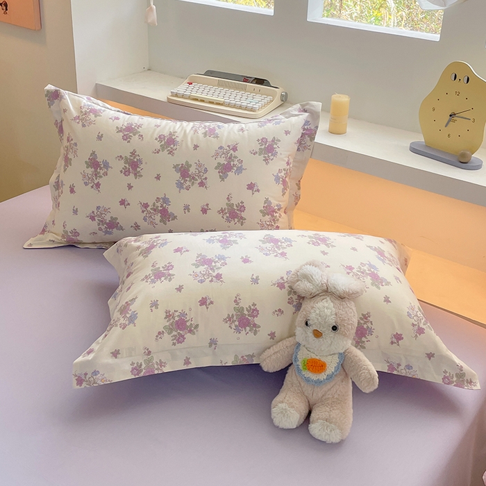 91家纺网 家纺一手货源 找家纺 帛美家纺 2025新款纯棉全棉印花四件套 禾春序