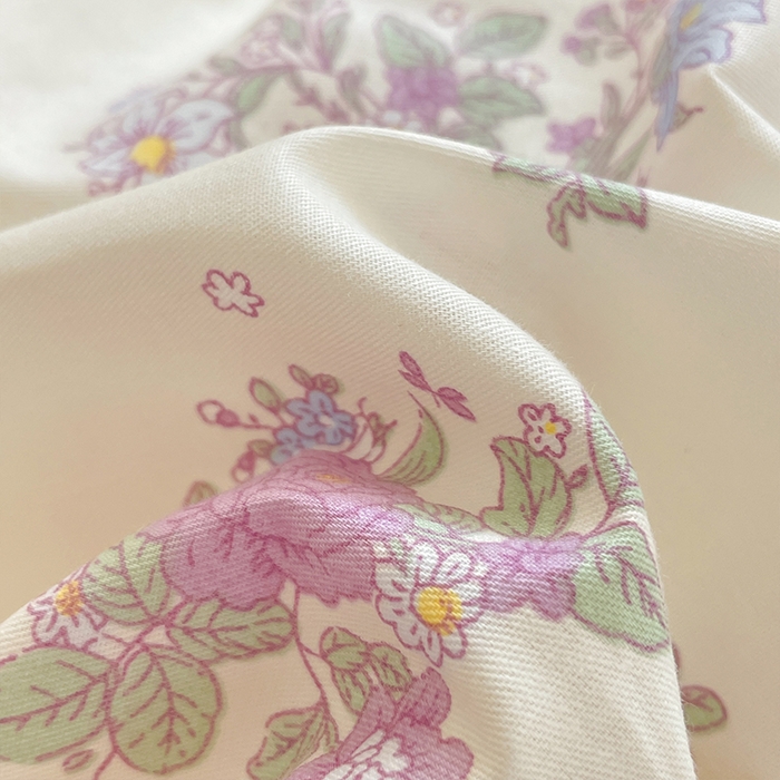 91家纺网 家纺一手货源 找家纺 帛美家纺 2025新款纯棉全棉印花四件套 禾春序