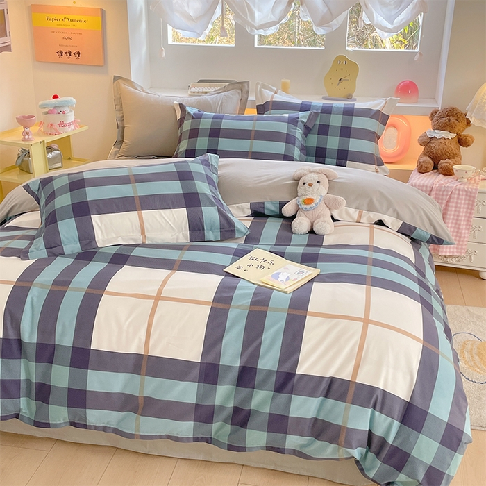 91家纺网 家纺一手货源 找家纺 帛美家纺 2025新款纯棉全棉印花四件套 优雅格调