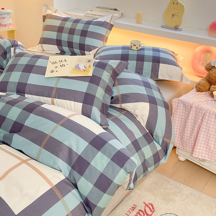 91家纺网 家纺一手货源 找家纺 帛美家纺 2025新款纯棉全棉印花四件套 优雅格调