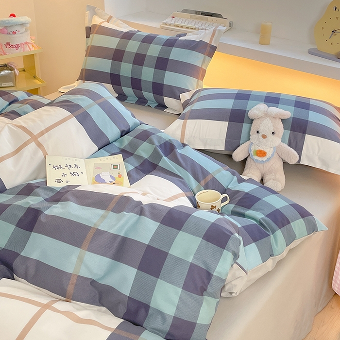 91家纺网 家纺一手货源 找家纺 帛美家纺 2025新款纯棉全棉印花四件套 优雅格调