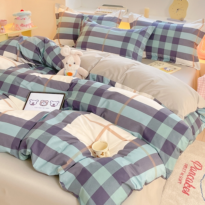 91家纺网 家纺一手货源 找家纺 帛美家纺 2025新款纯棉全棉印花四件套 优雅格调