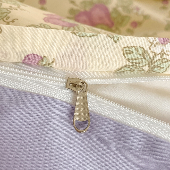 91家纺网 家纺一手货源 找家纺 帛美家纺 2025新款纯棉全棉印花四件套 汀兰花溪