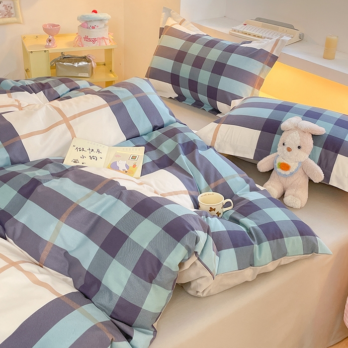 91家纺网 家纺一手货源 找家纺 帛美家纺 2025新款纯棉全棉印花四件套 优雅格调