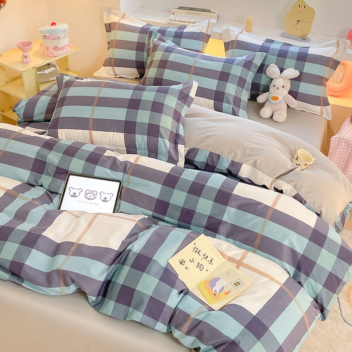 91家纺网 家纺一手货源 找家纺 帛美家纺 2025新款纯棉全棉印花四件套 优雅格调