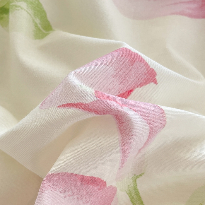 91家纺网 家纺一手货源 找家纺 帛美家纺 2025新款纯棉全棉印花四件套 花束漫