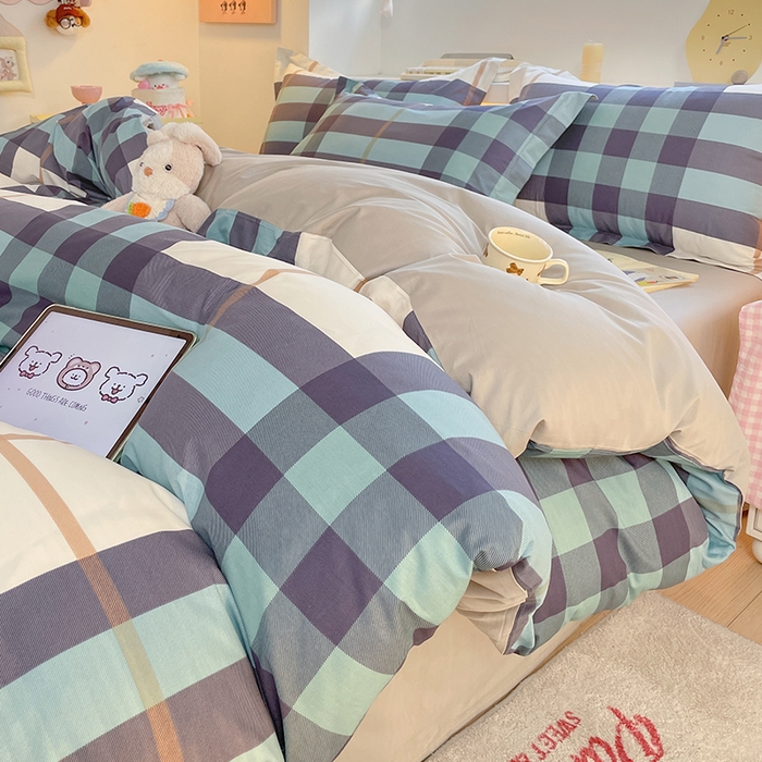 91家纺网 家纺一手货源 找家纺 帛美家纺 2025新款纯棉全棉印花四件套 优雅格调