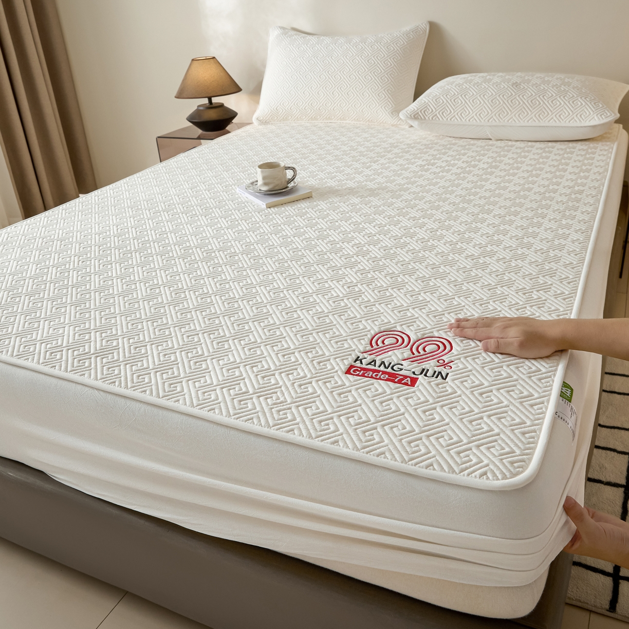 91家纺网 家纺一手货源 找家纺 （总）芬晴家纺 2025新款久久全棉棉花床笠