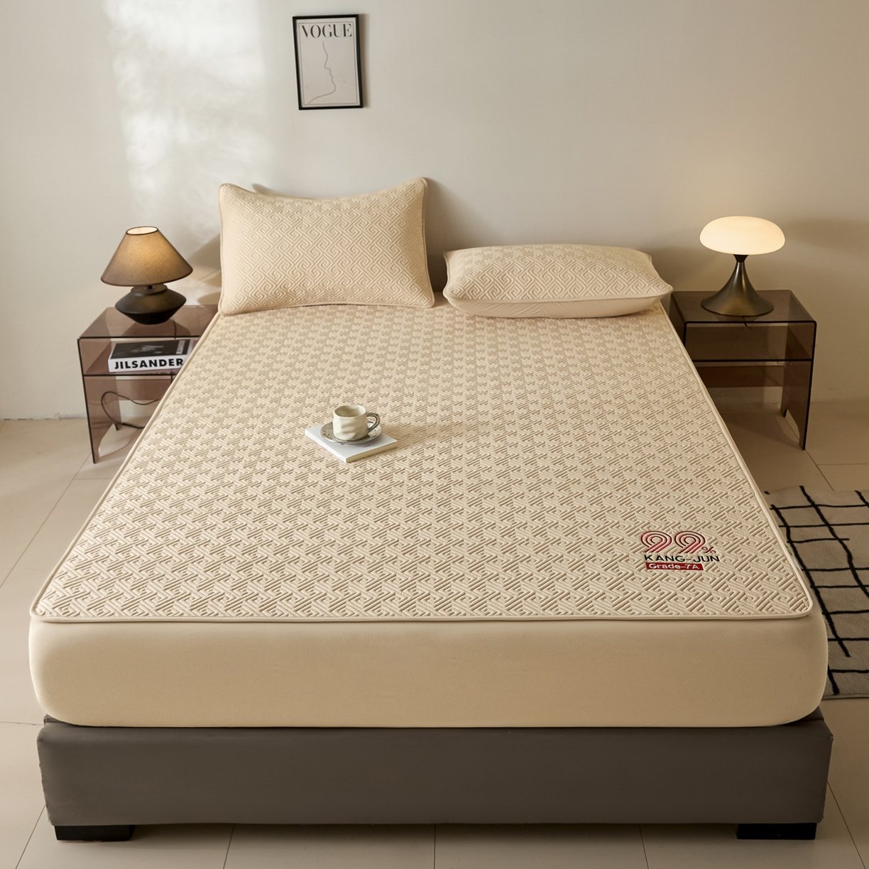 91家纺网 家纺一手货源 找家纺 （总）芬晴家纺 2025新款久久全棉棉花床笠