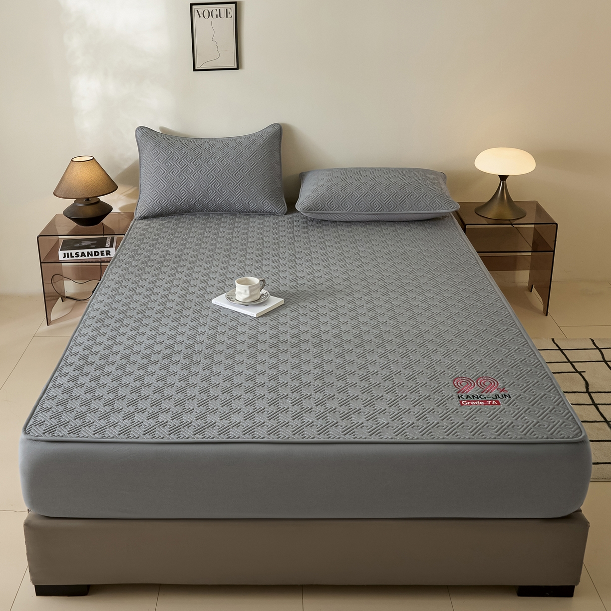 91家纺网 家纺一手货源 找家纺 （总）芬晴家纺 2025新款久久全棉棉花床笠