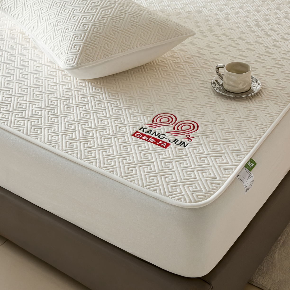 91家纺网 家纺一手货源 找家纺 芬晴家纺 2025新款久久全棉棉花床笠 99-白