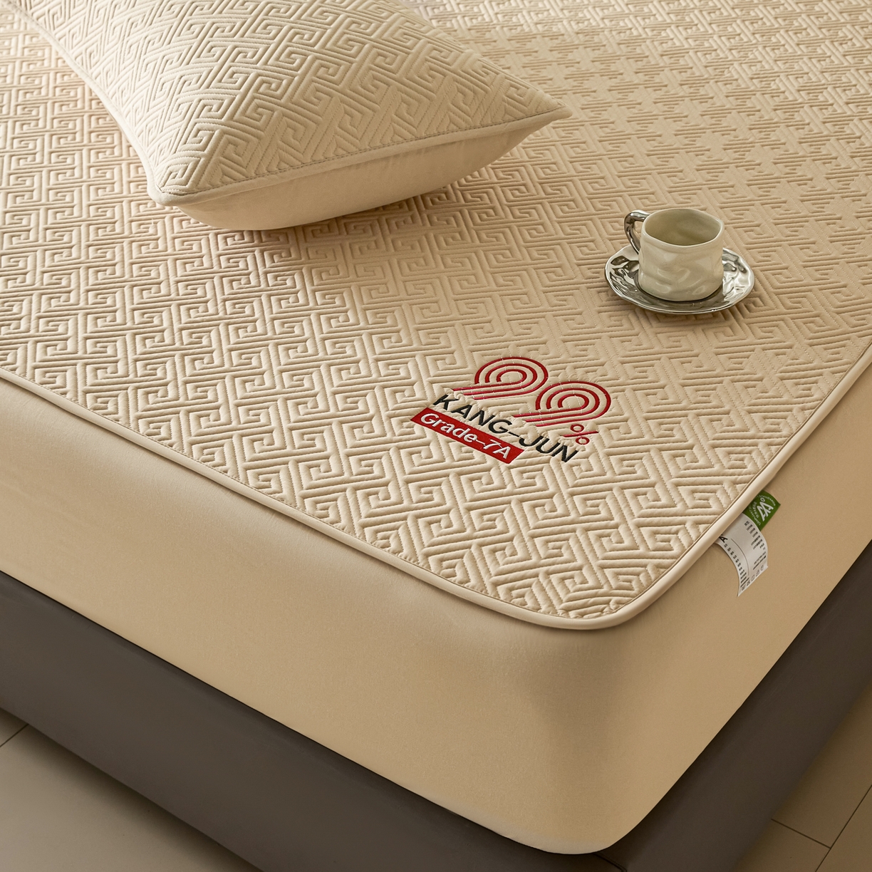 91家纺网 家纺一手货源 找家纺 芬晴家纺 2025新款久久全棉棉花床笠 99-浅卡