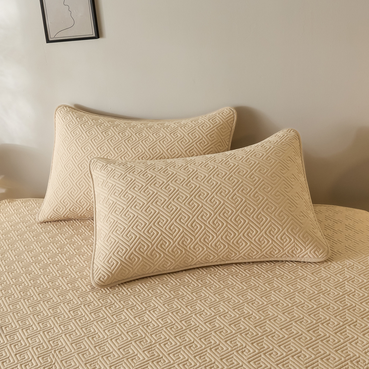 91家纺网 家纺一手货源 找家纺 芬晴家纺 2025新款久久全棉棉花床笠 99-浅卡