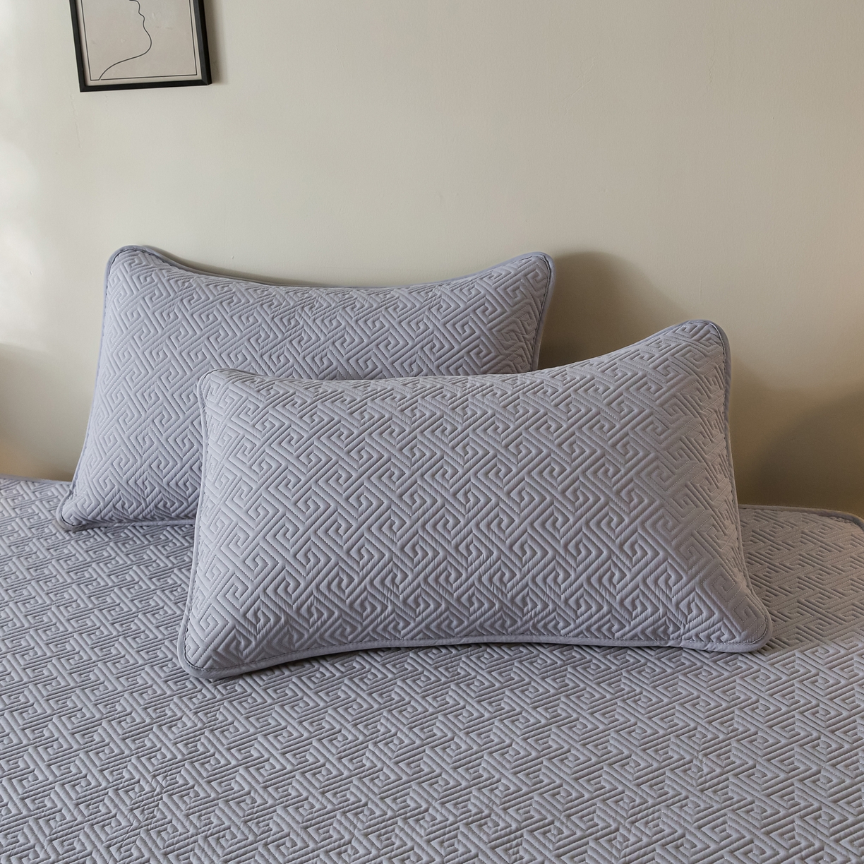 91家纺网 家纺一手货源 找家纺 芬晴家纺 2025新款久久全棉棉花床笠 99-星灰