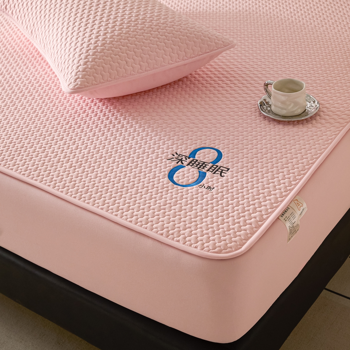 91家纺网 家纺一手货源 找家纺 芬晴家纺 2025新款深睡眠棉花全棉床笠 深睡眠-嫩粉