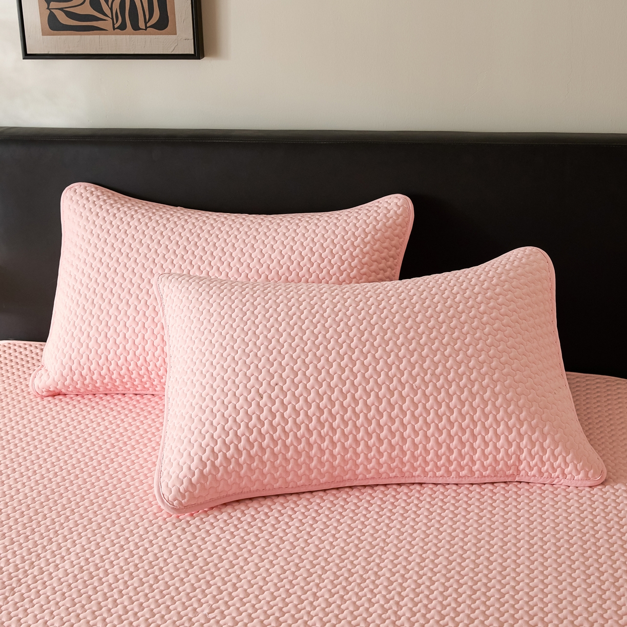 91家纺网 家纺一手货源 找家纺 芬晴家纺 2025新款深睡眠棉花全棉床笠 深睡眠-嫩粉