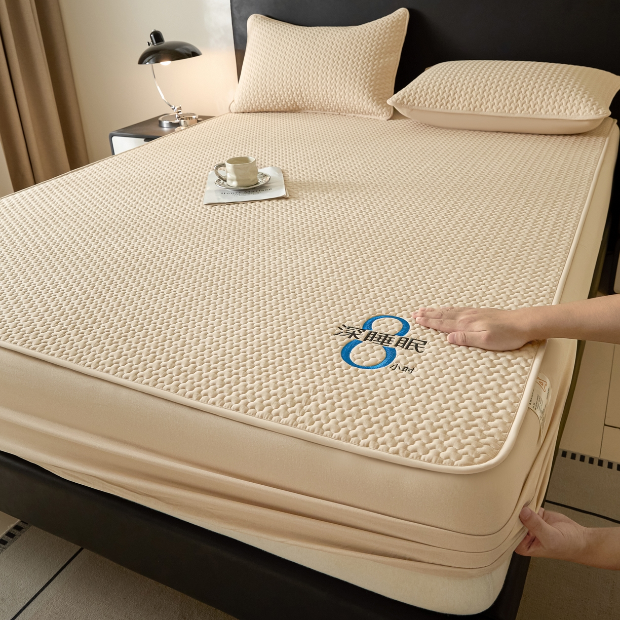 芬晴家纺 2025新款深睡眠棉花全棉床笠 深睡眠-浅卡