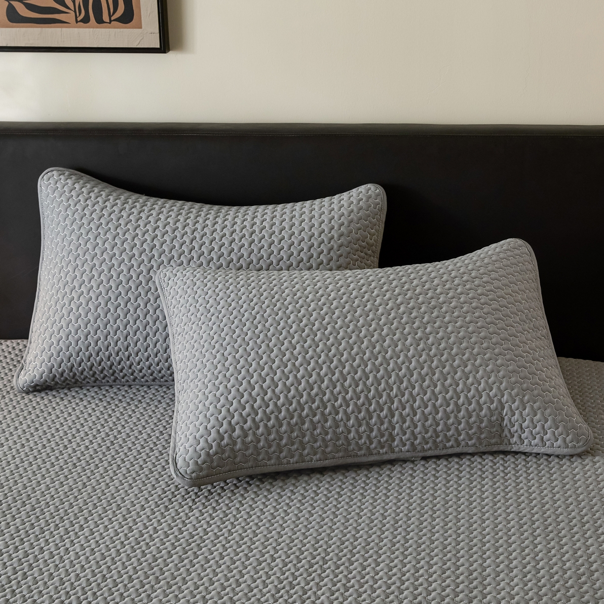 91家纺网 家纺一手货源 找家纺 芬晴家纺 2025新款深睡眠棉花全棉床笠 深睡眠-岩灰