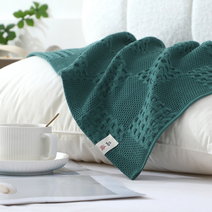 91家纺网 家纺一手货源 找家纺 娇兰毛巾 2025新款7A抗菌A类全棉纱布枕巾 艾格绿