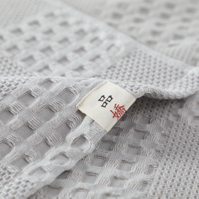 91家纺网 家纺一手货源 找家纺 娇兰毛巾 2025新款7A抗菌A类全棉纱布枕巾 艾格灰