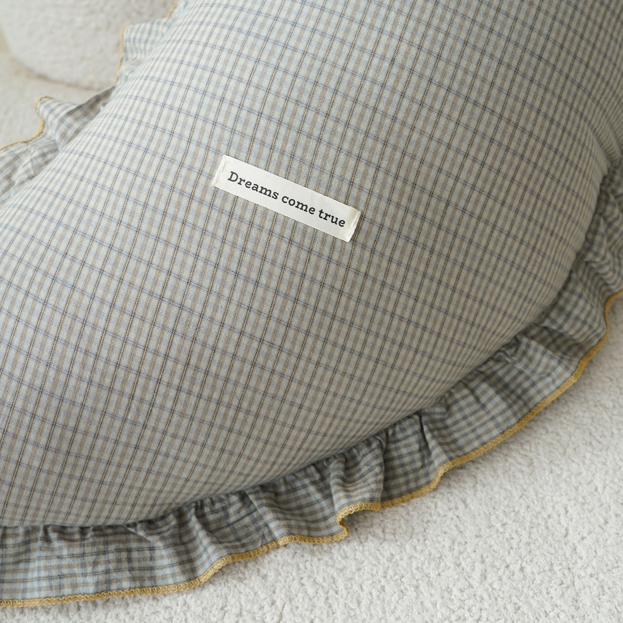 91家纺网 家纺一手货源 找家纺 蔻眠 花边款多功能全棉月亮长抱枕夹腿抱枕芯月亮枕头 花边款月亮-灰格